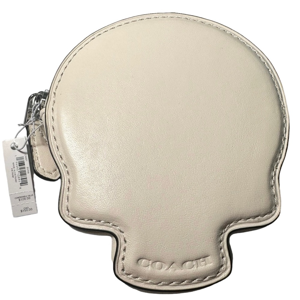 Coach Coin Case Skull 3.75x4.5 Purse Bag Halloween - Picture 9 of 11